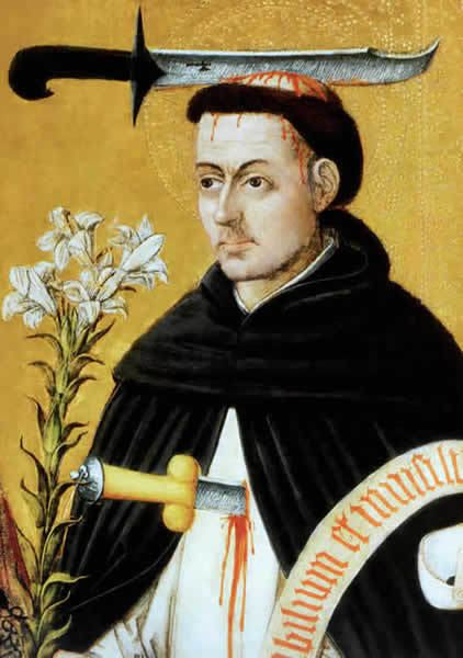 Sobrii_Estote's tweet image. St. Peter the Martyr is said to have written out the Credo with his blood while he was dying.
I think about this a lot.