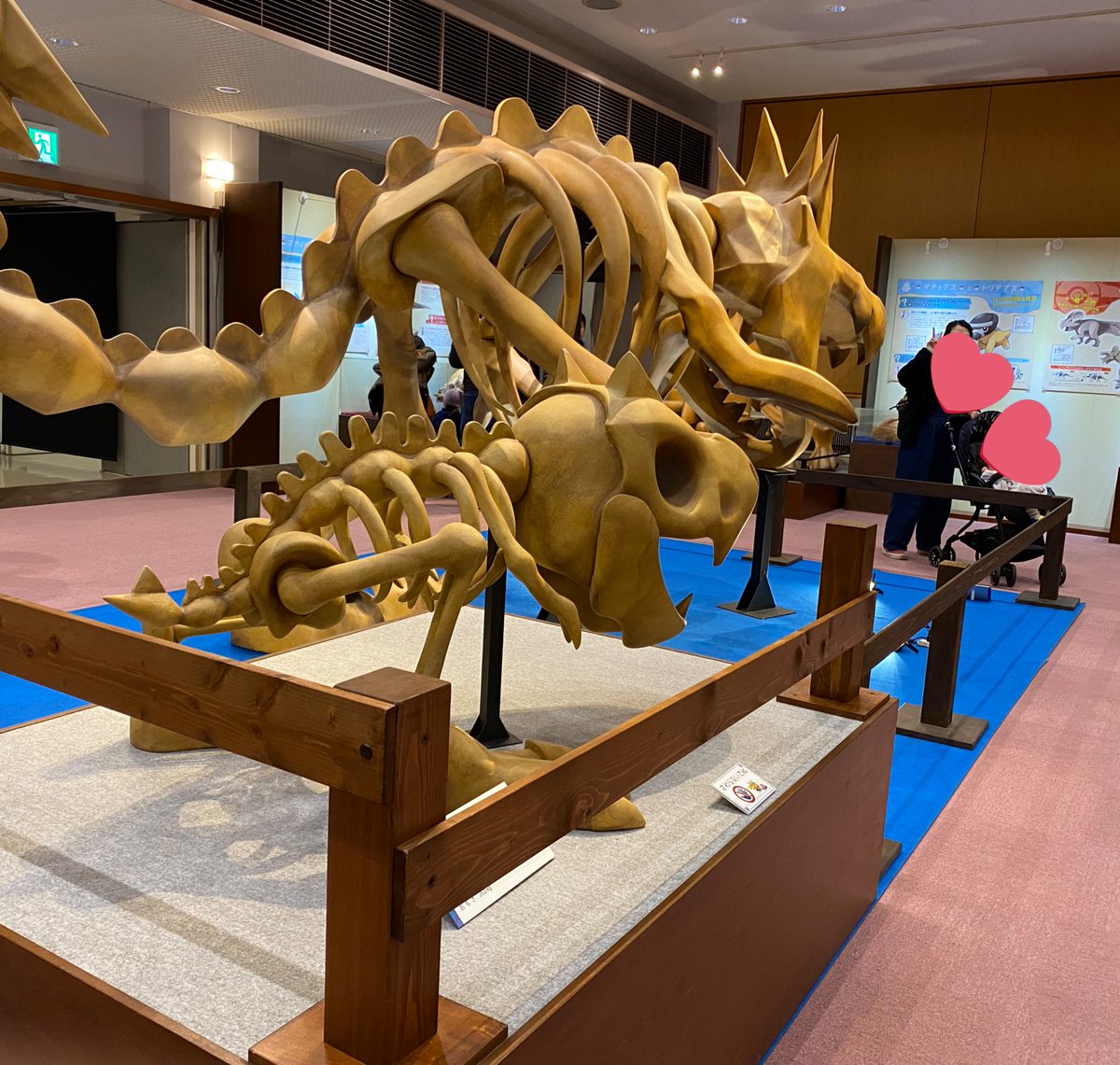 edako04768610's tweet photo. ポケモン化石博物館が来てたので行きましたー！始まってだいぶ経つのに鬼混みでした…さすがポケモン…！！
結構本格的で面白かったです✨
子供の化石の勉強にもなるしおすすめ👍
息子はプレ思春期始まって写真を撮ると自ら顔を隠すようになりました…😅

#ポケモン化石博物館 https://t.co/bZzIrxzMo0