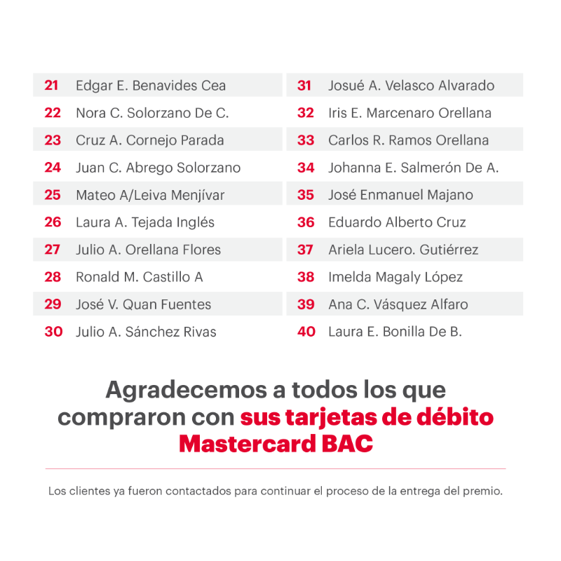 BACCredomaticSV's tweet photo. 🔴 #BACInnova para que cada transacción sea más fácil, rápida y digital.
💳🐶 Hoy felicitamos a los ganadores que, al usar su tarjeta de débito Mastercard BAC, han disfrutado de todo lo que una banca ágil y moderna puede ofrecer.
#BACSimple https://t.co/TtZf2OE9Rv