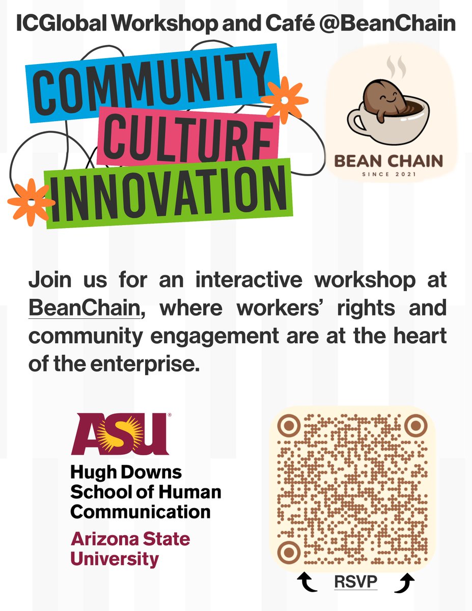 🚀 ICGlobal Workshop @ BeanChain! 🌟
📅 February 28th | 🕒 10AM—11:15AM
Explore community, culture &amp; innovation with David &amp; Shannon Baxter. 🌍
Brunch &amp; networking included. 🍽️🤝
docs.google.com/forms/d/e/1FAI… to RSVP. 📲