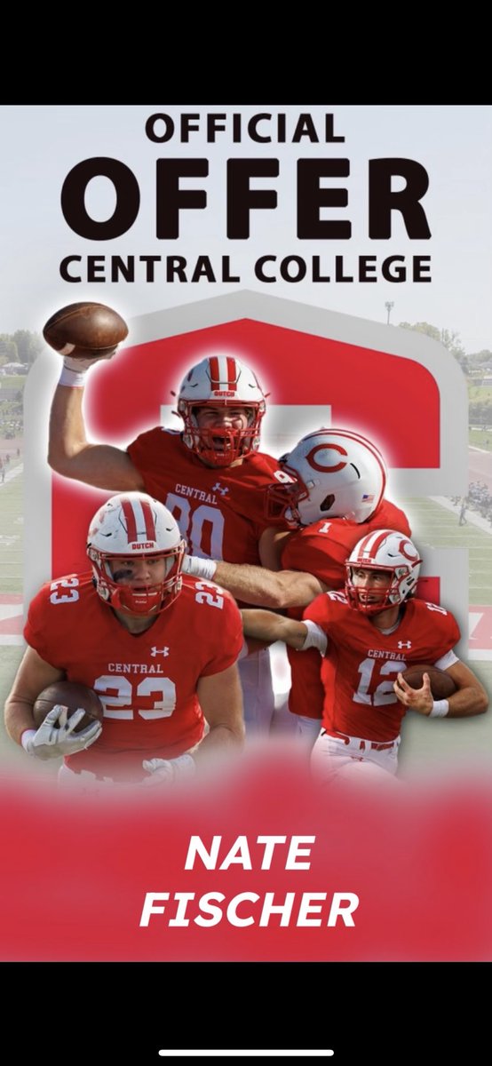 After a great talk with <a href="/Max_Race/">Max Race</a> I am thankful to say I have received an offer to play football at the next level!
<a href="/AnamosaFootball/">Anamosa Football</a> <a href="/AnamosaStrength/">Anamosa Strength</a>