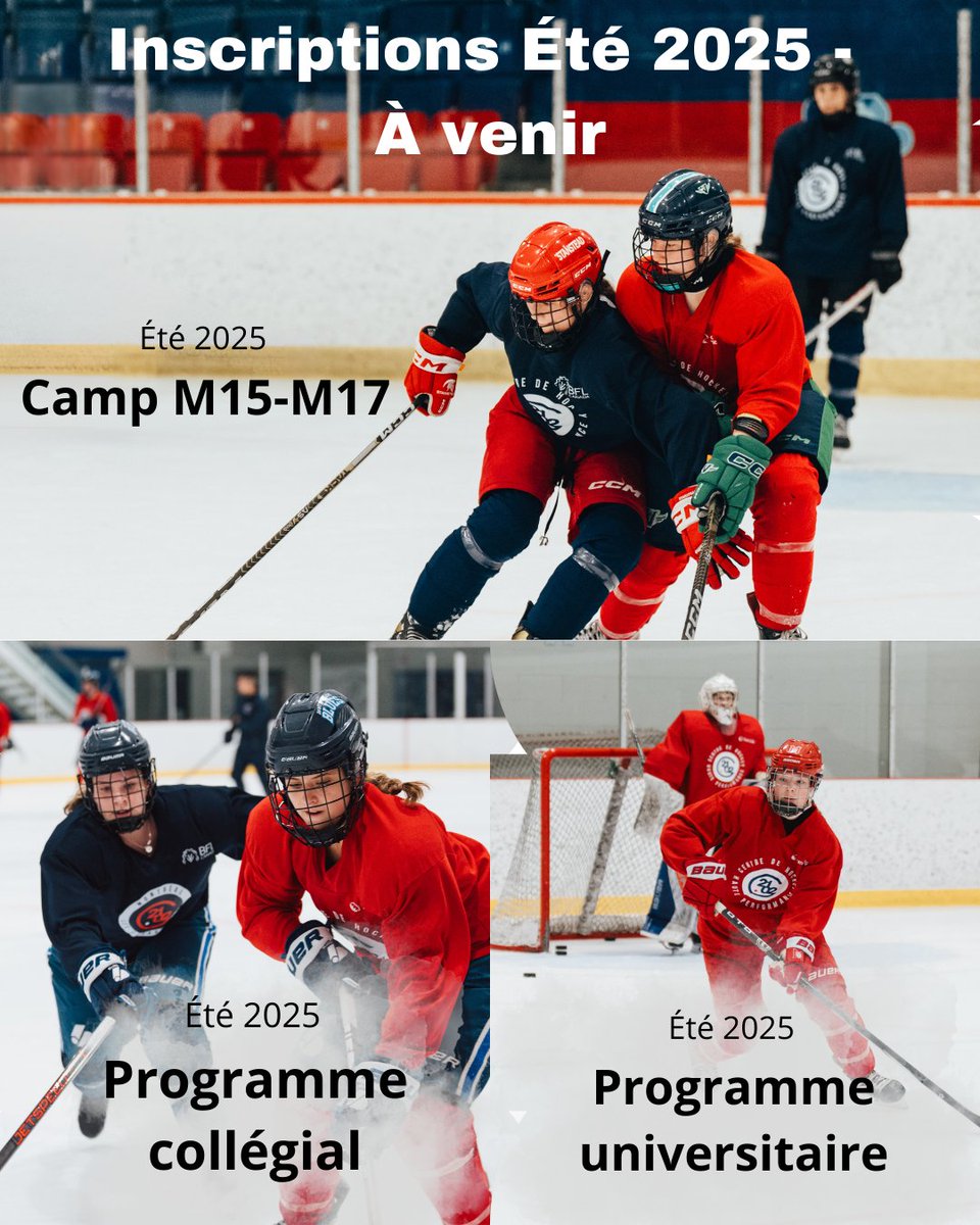 Les inscriptions pour nos camps et programmes estivaux commencent bientôt! 👀

Le camp M15-M17 revient, tout comme nos programmes collégial et universitaire! 🙌

Restez à l'affût pour la période des inscriptions! 📝