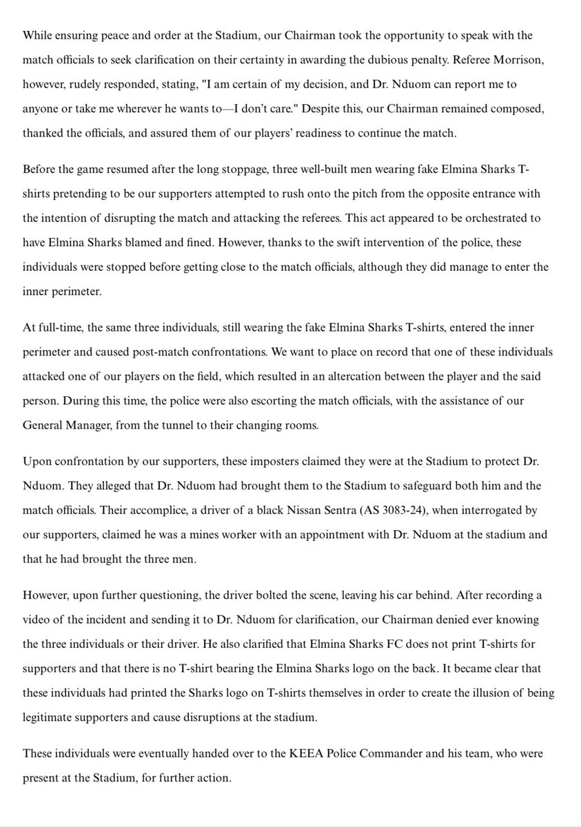 ElminaSharks's tweet photo. 🟢⚪️🟢|| CLUB STATEMENT 🗞️

#Fearsomesharks 
#Botwekumba https://t.co/HfNMDEvocr