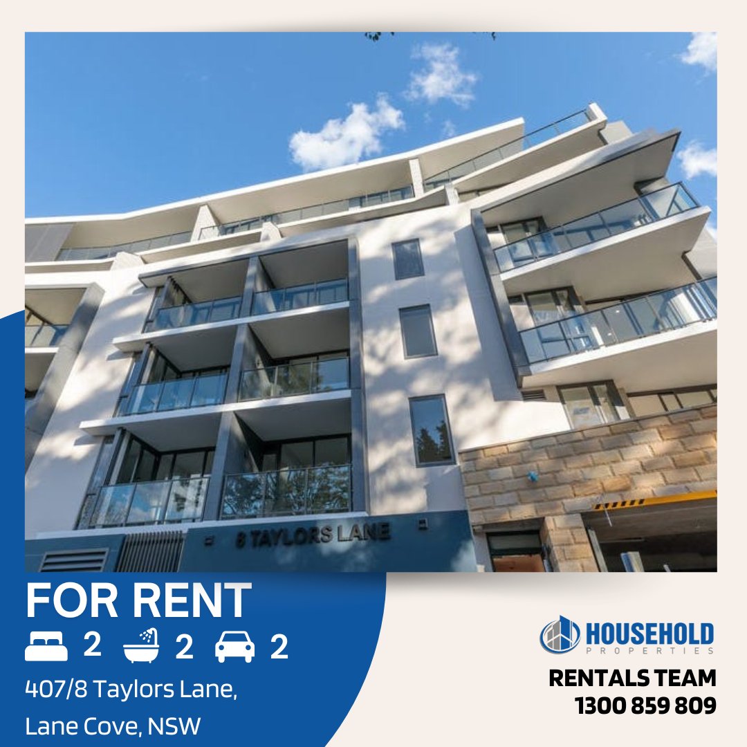 HouseholdPM's tweet image. New Rental Listing ❗❗🏠
📌 407/8 Taylors Lane, Lane Cove, NSW
2 Bed | 2 Bath | 2 Car

More info here: realestate.com.au/property-apart…

#LaneCove #LaneCoverealestate #SydneyRealEstate #modernliving #HouseholdProperties #SydneyLiving