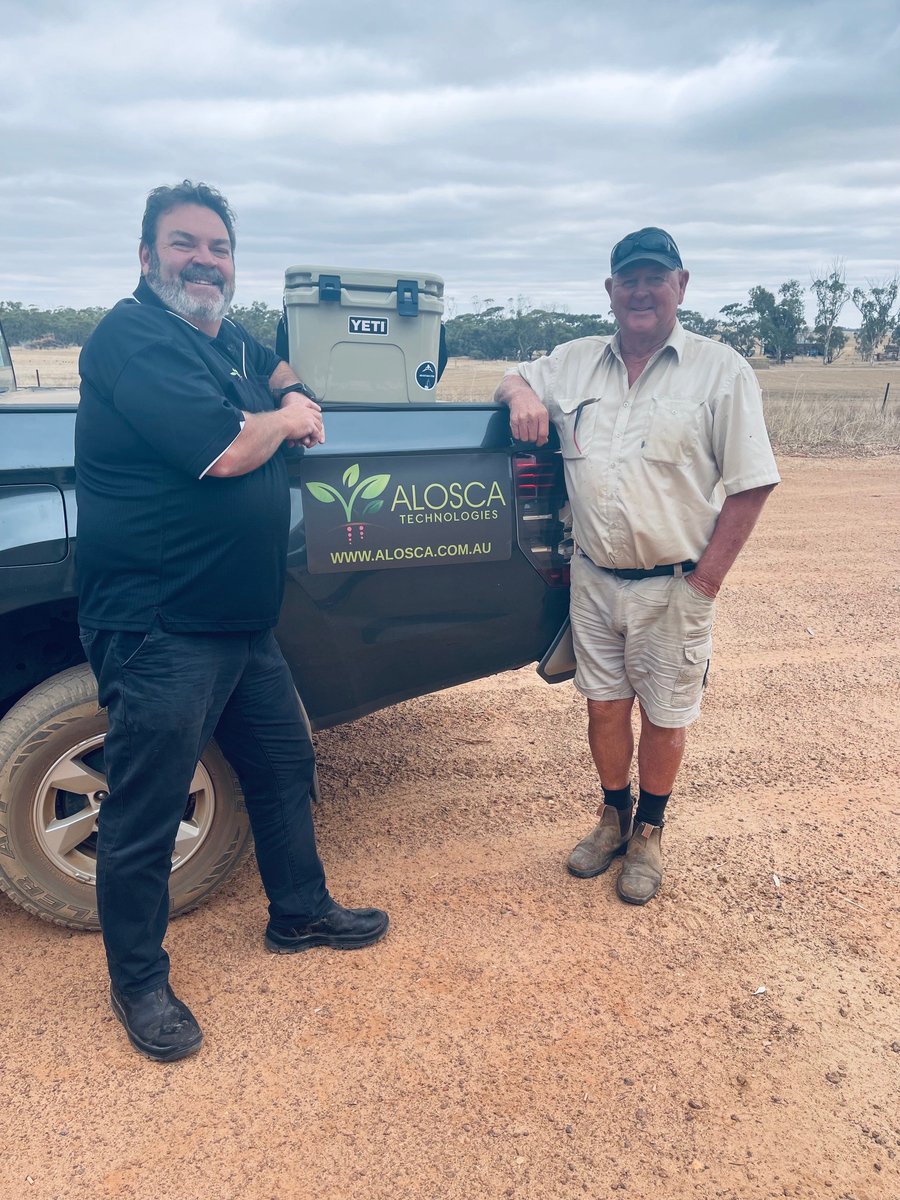 ALOSCA were happy to be able to present the first of or early order competition winners his new YETI cooler to Mal King of Bindi Bindi with Helen of FARMCO Moora.  Order your ALOSCA Granules now to ensure supply <a href="/DeltaAgWA/">Delta Agribusiness WA</a> #ALOSCA #Inoculants