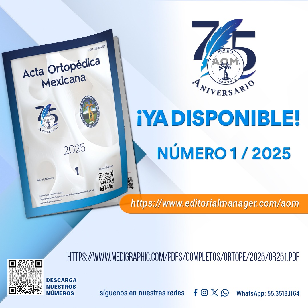 Acta Ortopédica Mexicana (AOM) tweet media