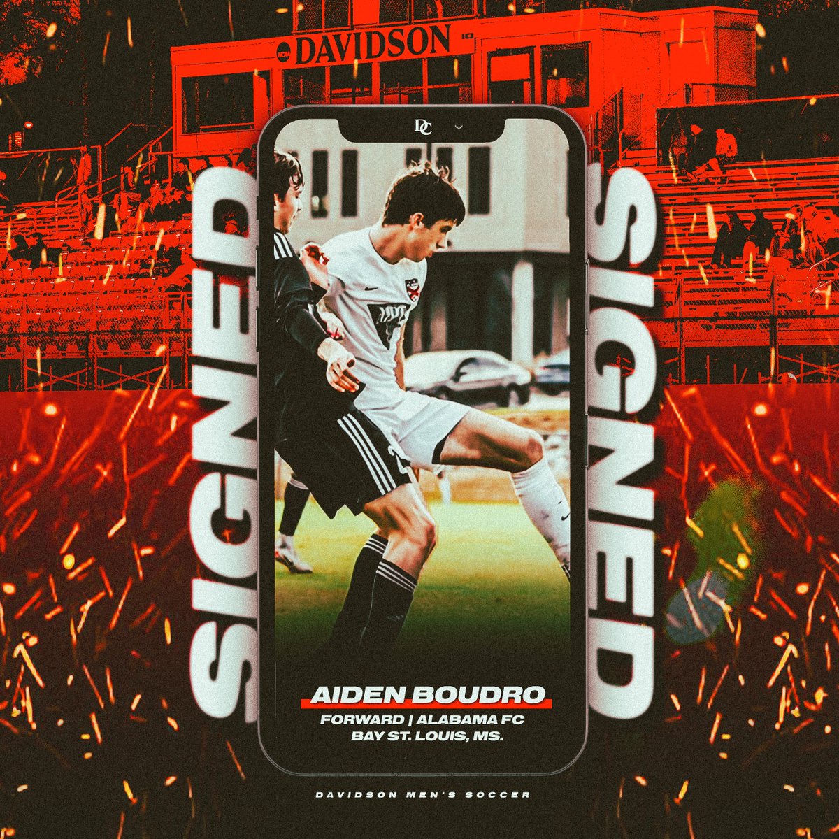 𝐒𝐈𝐆𝐍𝐄𝐃. ✍️ 

Please help us welcome forward 𝘼𝙞𝙙𝙚𝙣 𝘽𝙤𝙪𝙙𝙧𝙤 to Davidson!   

Nico is from Bay St. Louis, MS and played his club soccer with Alabama FC ⚽️

#DCUnited