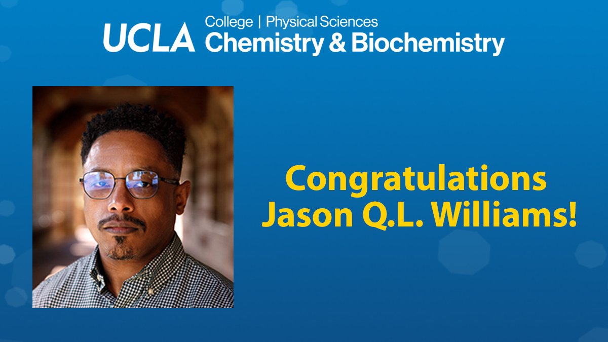 uclachem's tweet image. 🏆 Congrats to Jason Q.L. Williams, a fourth-year chemistry grad student in the @PSWnano group, who is one of six outstanding scholars joining the UCLA chapter of the national Edward Alexander Bouchet Graduate Honor Society (BGHS) this academic year!🎉 chemistry.ucla.edu/news/2024-2025…