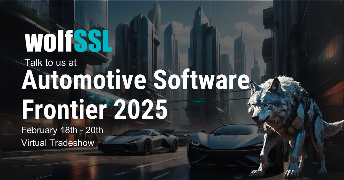 wolfSSL's tweet image. Explore the next level of HSM functionality with wolfHSM on Day 2 of the #Automotive Software Frontier! 🛡️ Seamless integration and powerful features. February 18-20. Don’t miss out! #EmbeddedSecurity

Learn more here: academy.impress.co.jp/event/asf20250…
@pr_impress