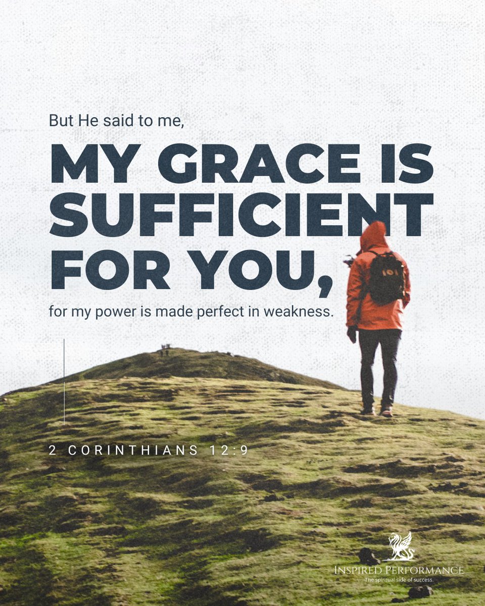 inspiredper's tweet image. Save this for when you need a reminder: No matter what you're facing, God's grace covers you.

#InspiredPerformance #GraceSufficient #FaithInAction #EncouragementDaily #BibleTruth #2Corinthians