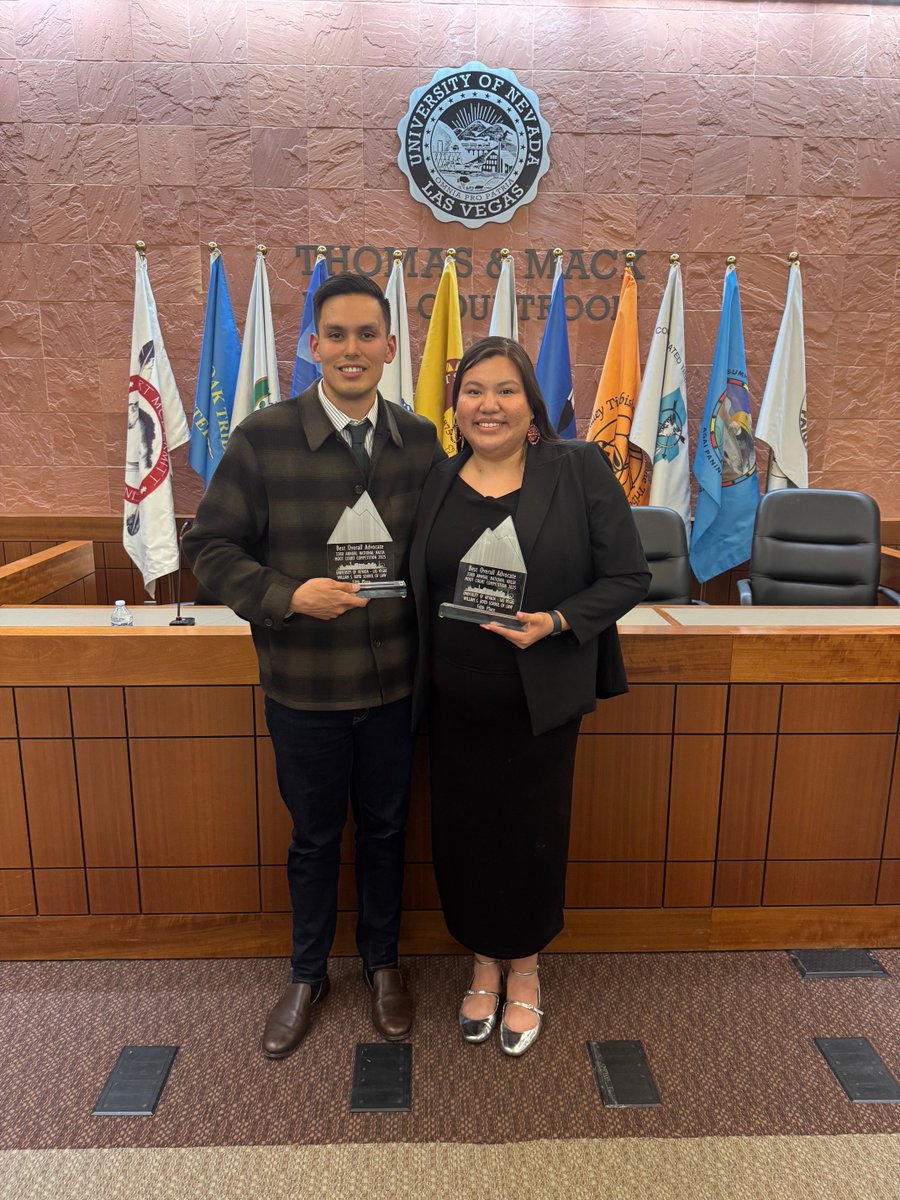 ASU NALSA excelled at the 33rd NNALSA Moot Court Competition! 🎉 Two teams advanced to the Elite 8: Oglesby &amp; Red Eagle (5th Overall Advocates) and Herrera &amp; Mallinger (6th). Huge thanks to our volunteers + coaches! 
Great event <a href="/BoydLawUNLV/">William S. Boyd School of Law at UNLV</a>, <a href="/UNLVINGG/">Indian Nations Gaming & Governance Program at UNLV</a> +UNLV NALSA!