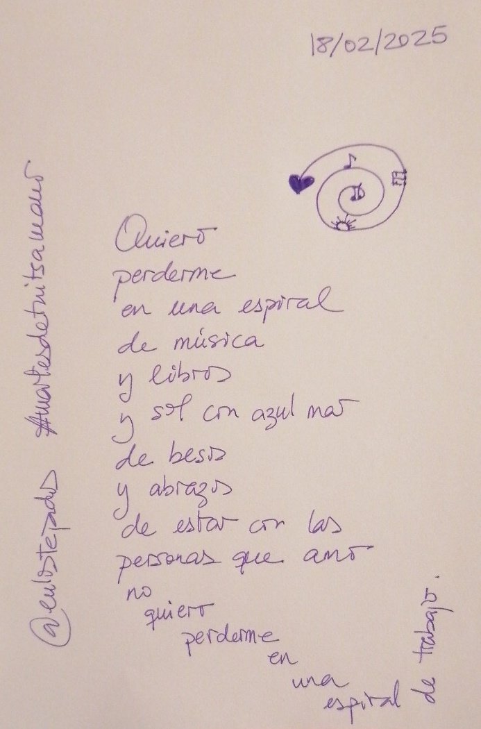 Espirales de vida.

#martesdetuitsamano