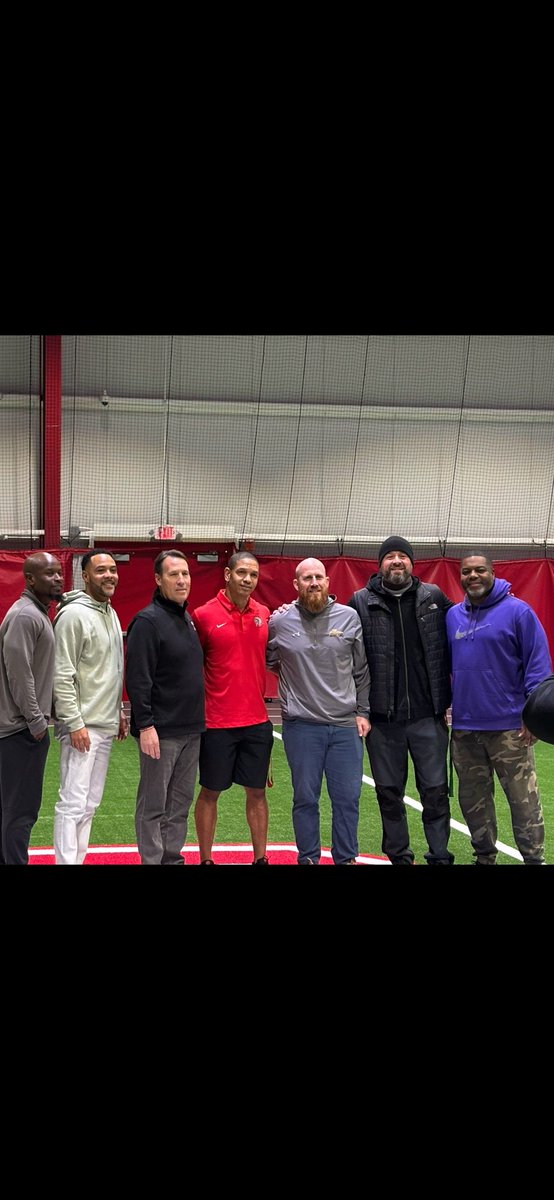 Appreciate <a href="/CoachKCKeeler/">KC Keeler</a>  and <a href="/FollowTheRuless/">Coach Pat Ruley</a> <a href="/Rowan_Football/">Rowan Football</a> and some of my former teammates Scottie, Curt, Ty, Luke, Kevin, Step for stopping in and surprising me with going in to Rowan's Hall Of Fame‼️ Means a lot to me for you guys to do that‼️
#Family