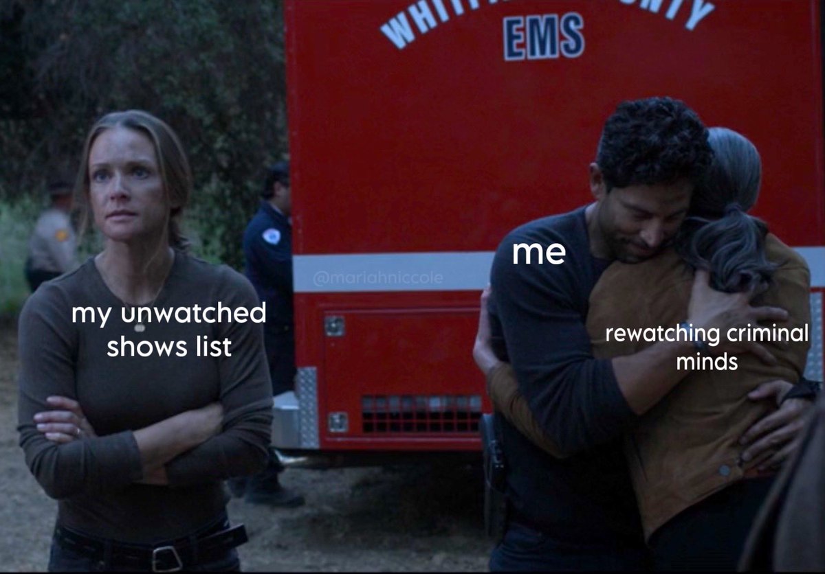 mariahniccole's tweet photo. forever stuck in a criminal minds rewatch loop https://t.co/3yqH7m6UUj