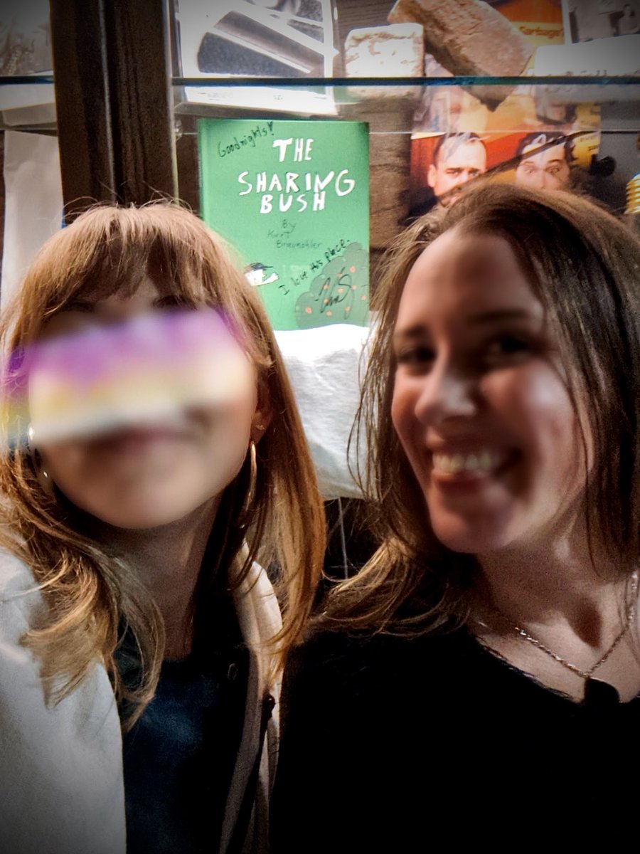 My hot friend drove the 2 hrs from Charlotte to Raleigh on a moment's notice to laugh our booties off at Jordan Jensen's comedy show. We found a sexy clown man to be our date &amp; this very apt book at the venue. Guffawing with you @sensememories is the bee's knees