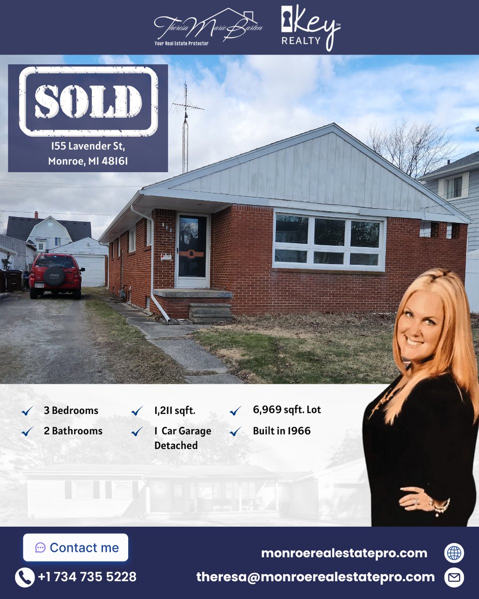 tbarton2's tweet photo. 🏡✨ Fastest Closing Ever! This one moved lightning fast! Multiple offers on day one, an accepted offer by the next day, and closed by Friday—our fastest closing yet! 🚀🎉#Sold #FastClosing #MultipleOffers #RealEstateWins #TransformationInTheMaking #MonroeMI #theresabartonrealtor https://t.co/g5DYQLBtpU