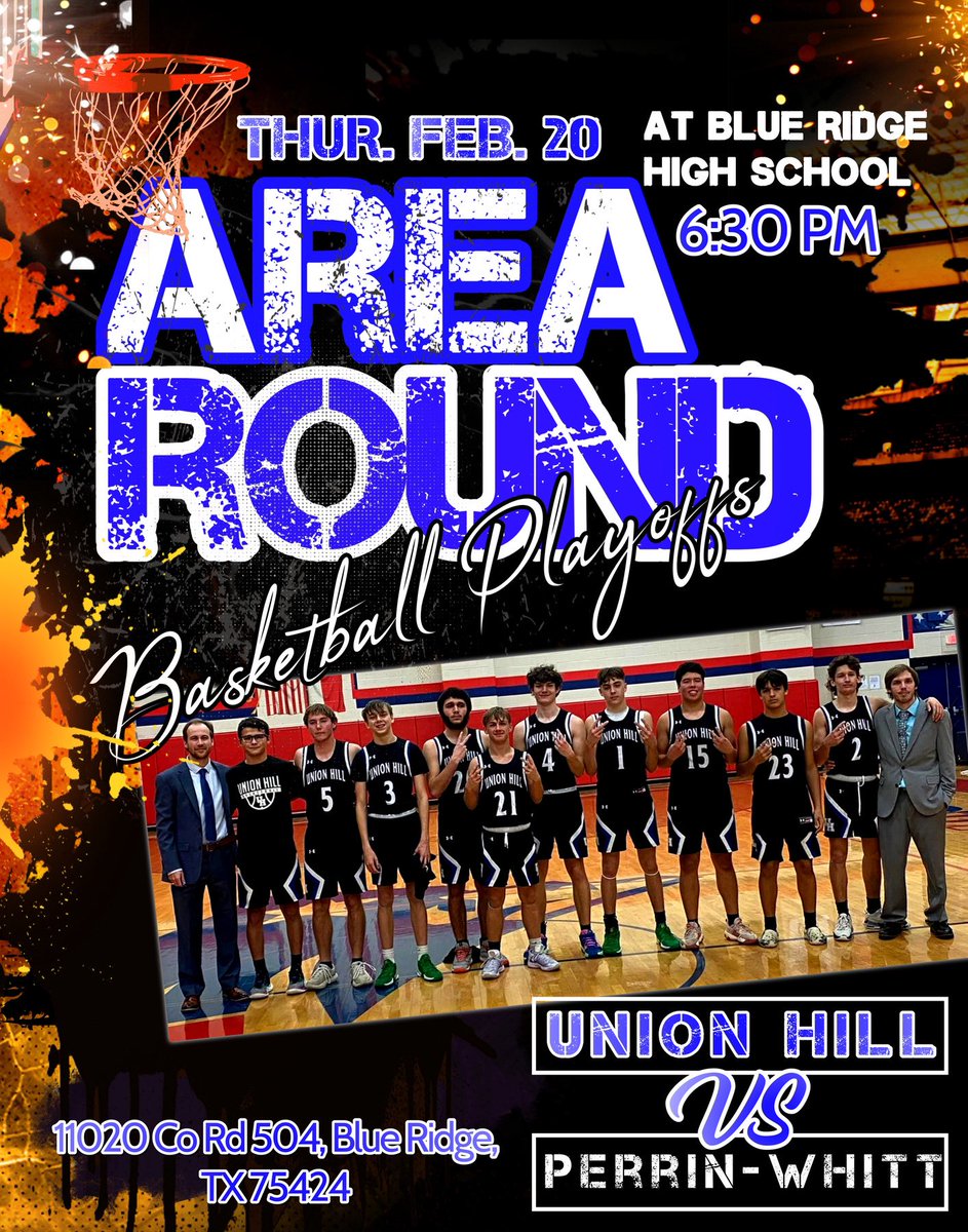 Trent Taylor (@thetrenttaylor) on Twitter photo The boys will be the Area Round game against Perrin-Whitt this Thursday at Blue Ridge High School. Tip off will be at 6:30pm! <a href="/Texas1AFan/">Texas 1A Fan</a> <a href="/hoopinsider/">Hoopinsider</a> <a href="/STBA_TX/">STBA-TX.com</a> The boys will be the Area Round game against Perrin-Whitt this Thursday at Blue Ridge High School. Tip off will be at 6:30pm! <a href="/Texas1AFan/">Texas 1A Fan</a> <a href="/hoopinsider/">Hoopinsider</a> <a href="/STBA_TX/">STBA-TX.com</a>