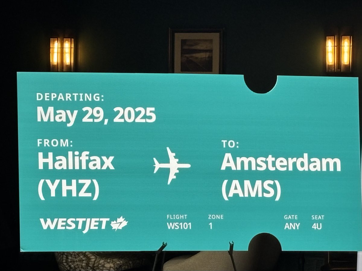 TourismNS's tweet photo. Great news! 🌍✈️ @WestJet 's new direct route from Amsterdam to Halifax starts in May 2025! This connection brings the world closer to Nova Scotia, opening up opportunities for tourism. We can’t wait to share our province with more visitors! #ExploreNS @HfxStanfield https://t.co/hGHIcLQd5Y