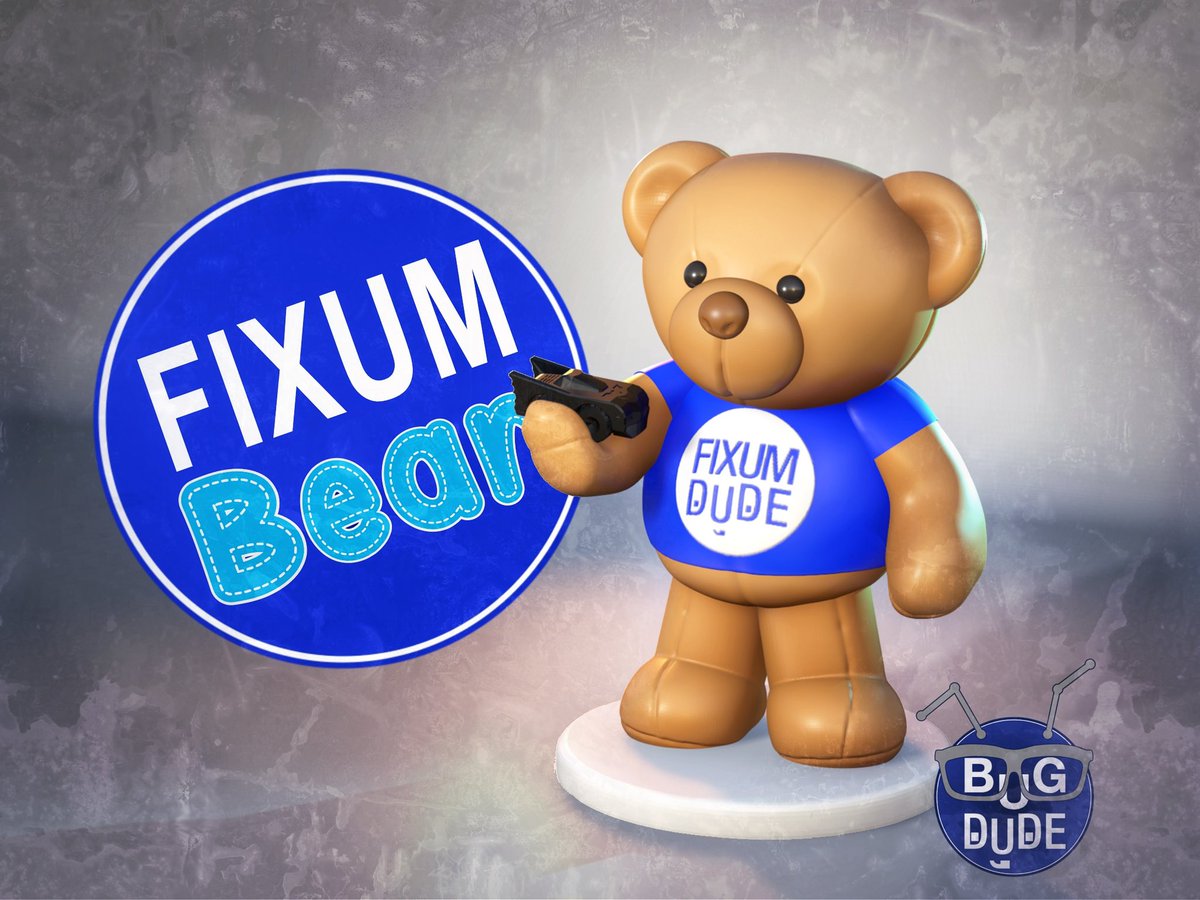 FixumBEAR 
Is now available on <a href="/printablescom/">Printables.com</a> 

I hope it makes <a href="/fixumdude/">fixumdude</a> smile 😁
#FDM
#BarryBearAndFriends