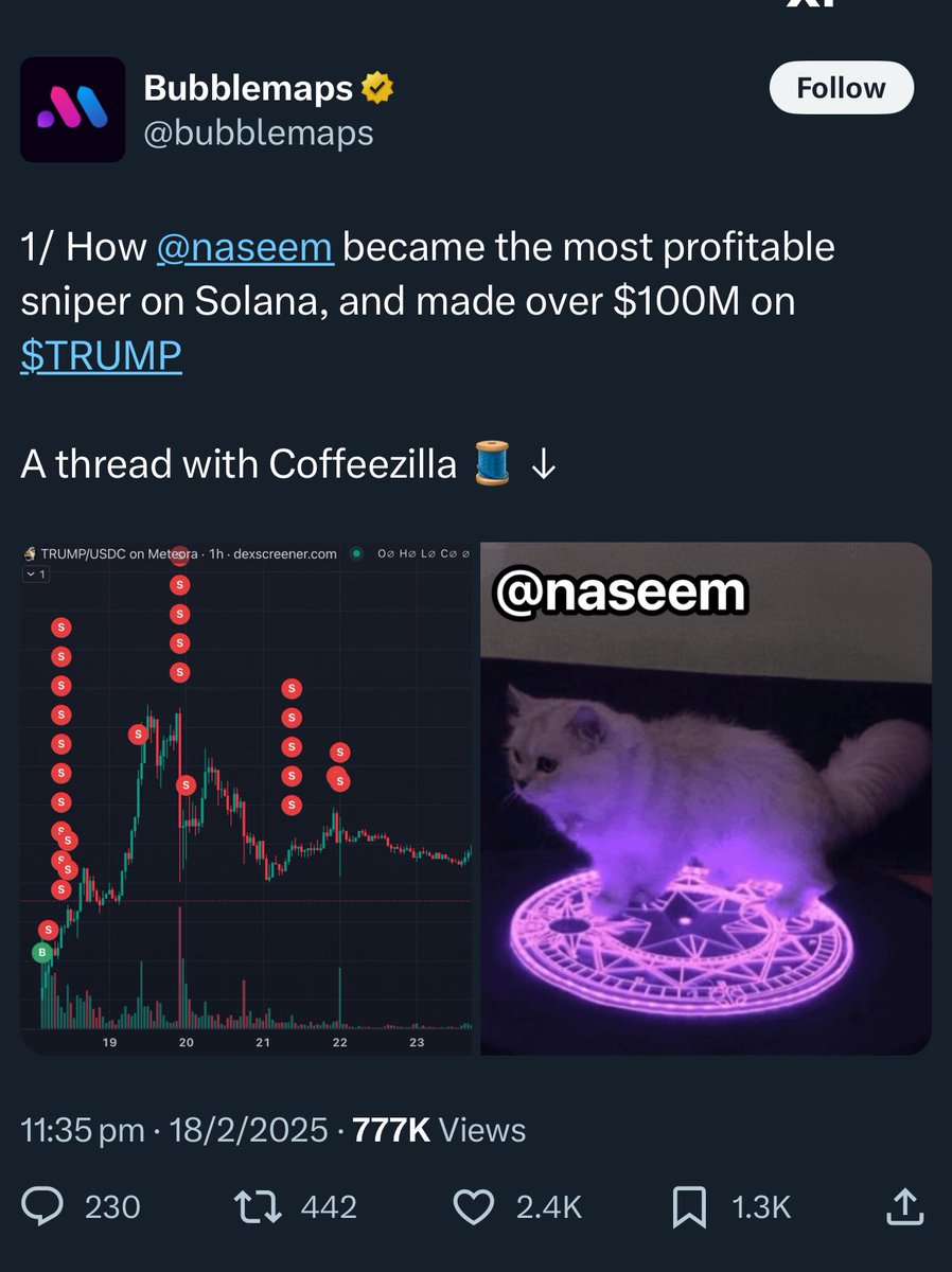 yourfriendSOMMI's tweet photo. ❤️💛💚💙

🚨 EXPOSED: BubbleMaps have discovered deep insider trading scum on Soylana.

One Sniper guy, Naseem, bribed Soylana $84K, to buy $1M of $TRUMP on launch.

Naseem bought $1M of TRUMP in the first 1 second of launch.

Naseem bundle pocketed $109 MILLION and split the money in many addresses.

🥸 When asked about it, he said he wasn’t insider trading.

🚩 He said that he saw the METEORA EXCHANGE testing the TRUMP-USDC pool.

Either way, they’re all filthy insiders in the eyes of the public now that the truth is here.

🎰 Soylana is a Rigged Casino, since the Exchanges are in on it, and retailer jeeters have lost far too much money on it now.