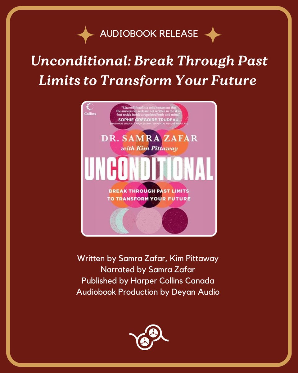 Deyan Audio (@deyanaudio) on Twitter photo A new self-help, personal development audiobook is here 🌟 Go take a listen!
Unconditional: Break Through Past Limits to Transform Your Future
Written by <a href="/iamsamrazafar/">Samra Zafar</a>, Kim Pittaway
Narrated by <a href="/iamsamrazafar/">Samra Zafar</a>
Published by <a href="/HarperCollinsCa/">HarperCollinsCa</a>
Audiobook Production by Deyan Audio A new self-help, personal development audiobook is here 🌟 Go take a listen!
Unconditional: Break Through Past Limits to Transform Your Future
Written by <a href="/iamsamrazafar/">Samra Zafar</a>, Kim Pittaway
Narrated by <a href="/iamsamrazafar/">Samra Zafar</a>
Published by <a href="/HarperCollinsCa/">HarperCollinsCa</a>
Audiobook Production by Deyan Audio