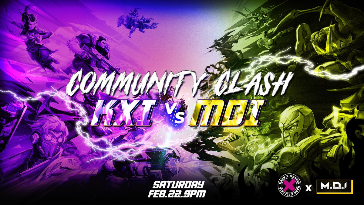 Kinstonkilla's tweet photo. This Saturday we will be going head to head with KXI Community in a 6 vs 6 Marvel Rivals Custom Match! Come out and see who will win. #KXI vs #MDI @RivalsIntel @Kashcroe @joltejay https://t.co/b4Zo9qnGH1