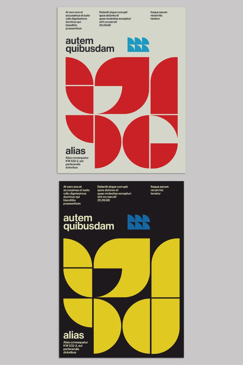 weandthecolor's tweet photo. Blackcatstudio’s Geometric Poster Design Template is a perfect fusion of Bauhaus-inspired modernism and Swiss-style precision. https://t.co/btnlqpNKet #graphicdesign #swissgraphicdesign #bauhausdesign #posterdesign #postertemplate https://t.co/Jk4CLRYx6K