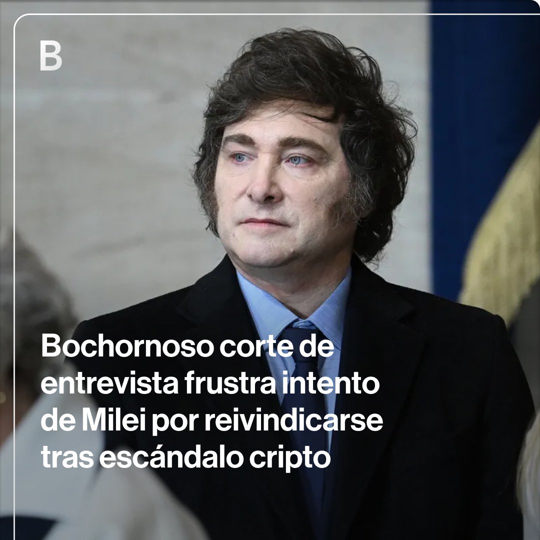 Javier Milei tropieza en su intento de restar importancia a su papel en un  escándalo de criptomonedas en el que promocionó una memecoin que luego se  desplomó. @manuelatobiasm y @simauchi_ explican en