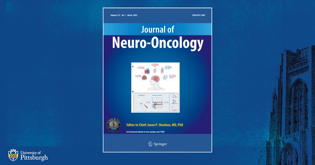 Pitt Neurosurgery (@pittneurosurg) on Twitter photo Article by <a href="/pascalzinn/">Pascal Zinn, M.D., Ph.D., FAANS</a>, <a href="/SuchetTaori/">Suchet Taori</a>, et al, highlighting the potential of circulating biomarkers in managing high grade gliomas makes cover of <a href="/JNeurooncol/">Journal of Neuro-Oncology</a>. Check out article at link.springer.com/article/10.100… Article by <a href="/pascalzinn/">Pascal Zinn, M.D., Ph.D., FAANS</a>, <a href="/SuchetTaori/">Suchet Taori</a>, et al, highlighting the potential of circulating biomarkers in managing high grade gliomas makes cover of <a href="/JNeurooncol/">Journal of Neuro-Oncology</a>. Check out article at link.springer.com/article/10.100…