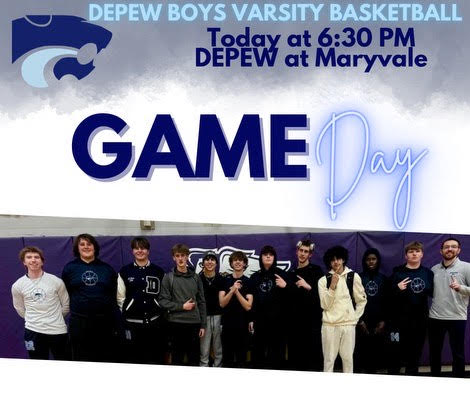 DepewBasketball's tweet image. GAMEDAY
Wildcats head out to Maryvale for our final league matchup of the season!
JV-5:00pm
Varsity-6:30pm
