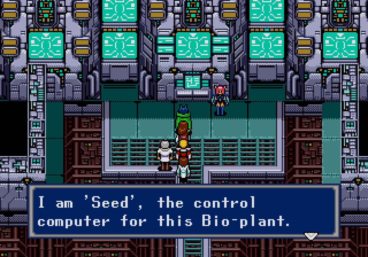 FantasyAnime's tweet photo. The coolest computer pixel art in a classic JRPG! 🖥️

- Phantasy Star 4 (Genesis/Mega Drive) https://t.co/OV8hUgapb2