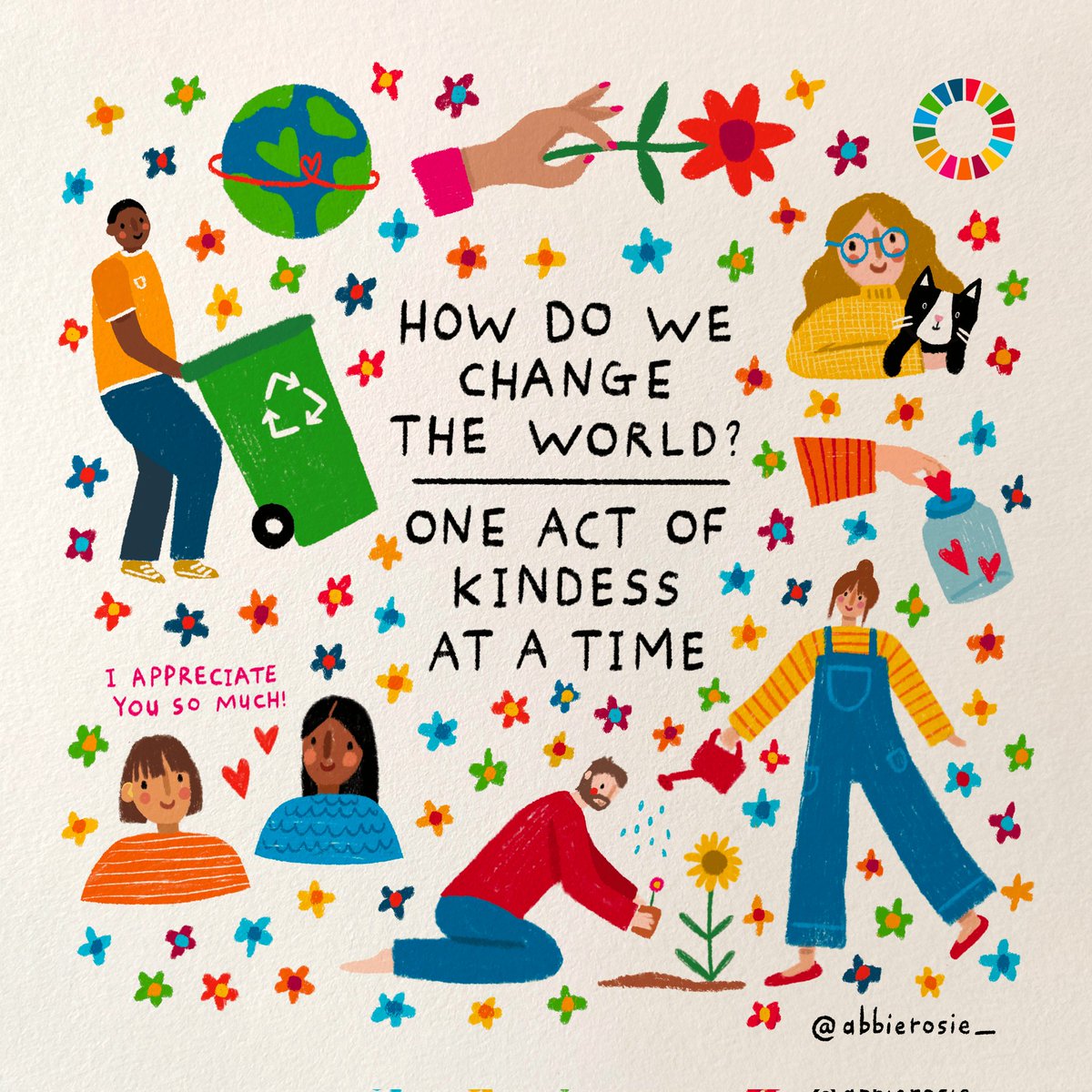 Spread a little kindness everywhere you go 💫💫💫