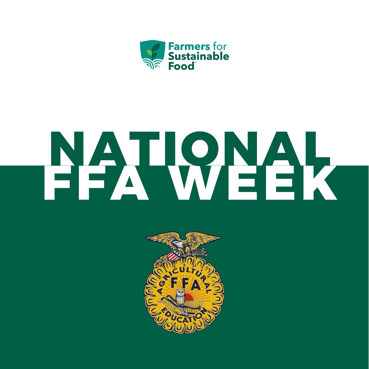 This week, #NationalFFAWeek, we celebrate the education and experiences FFA provides thousands of youths each year. We celebrate the next generation of agricultural leaders who are passionate about sustainable farming, innovation, and community.