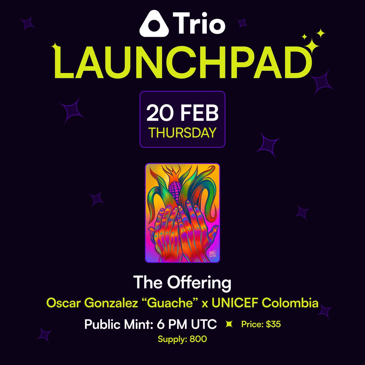 Sjen_Anoubis (@sjen_anoubis) on Twitter photo Check out todays space
“EVRYTHING ORDINALS”
Feat <a href="/UNICEFColombia/">UNICEF Colombia</a> to talk about there Ordinals project
“The Offering” by Oscar Gonzalez “Guache”
<a href="/trio_xyz/">Trio</a> and <a href="/XverseApp/">Xverse - The Home of BitcoinFi</a> team up for this project!!!
Ordinals is for the “Childeren” Check out todays space
“EVRYTHING ORDINALS”
Feat <a href="/UNICEFColombia/">UNICEF Colombia</a> to talk about there Ordinals project
“The Offering” by Oscar Gonzalez “Guache”
<a href="/trio_xyz/">Trio</a> and <a href="/XverseApp/">Xverse - The Home of BitcoinFi</a> team up for this project!!!
Ordinals is for the “Childeren”