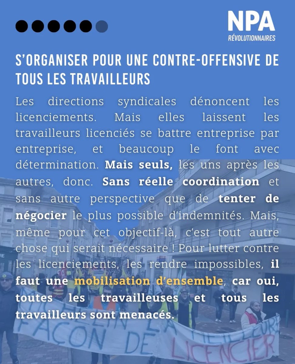 armelle_pertus's tweet image. 2/2 (…) ✊🏽Pour lutter contre les licenciements, les rendre impossibles, il faut une mobilisation d’ensemble, car oui, toutes les travailleuses et tous les travailleurs sont menacés.🛑

(…) 🦾Et faire que ce soient les patrons et les possédants qui aient la boule au ventre❕👊🏿