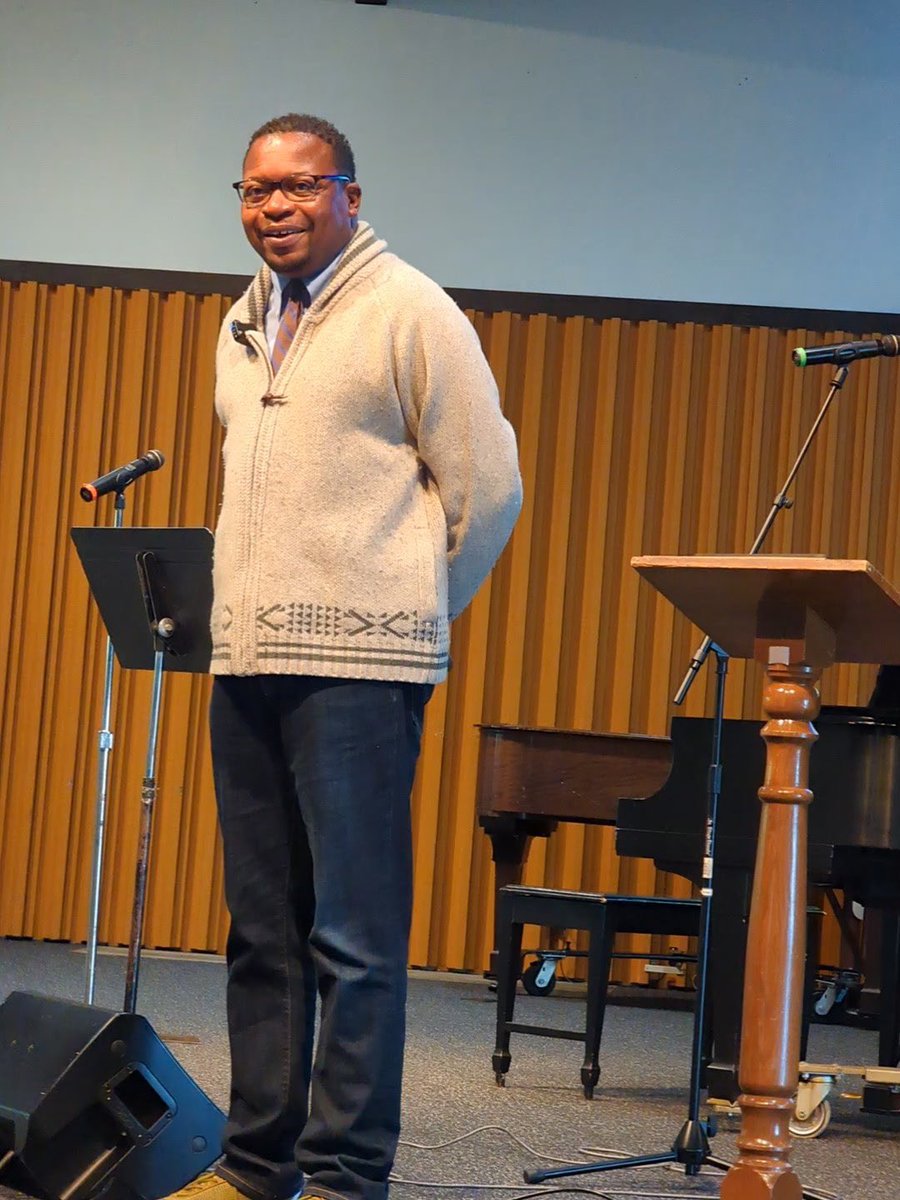 WarnerPacificU's tweet photo. We were so happy for President Johnson to share in chapel today: His title: "Tell John What Ye Have Seen and Heard: Words and Works" Luke 7:19-23
#withpurpose https://t.co/IX3af78U32