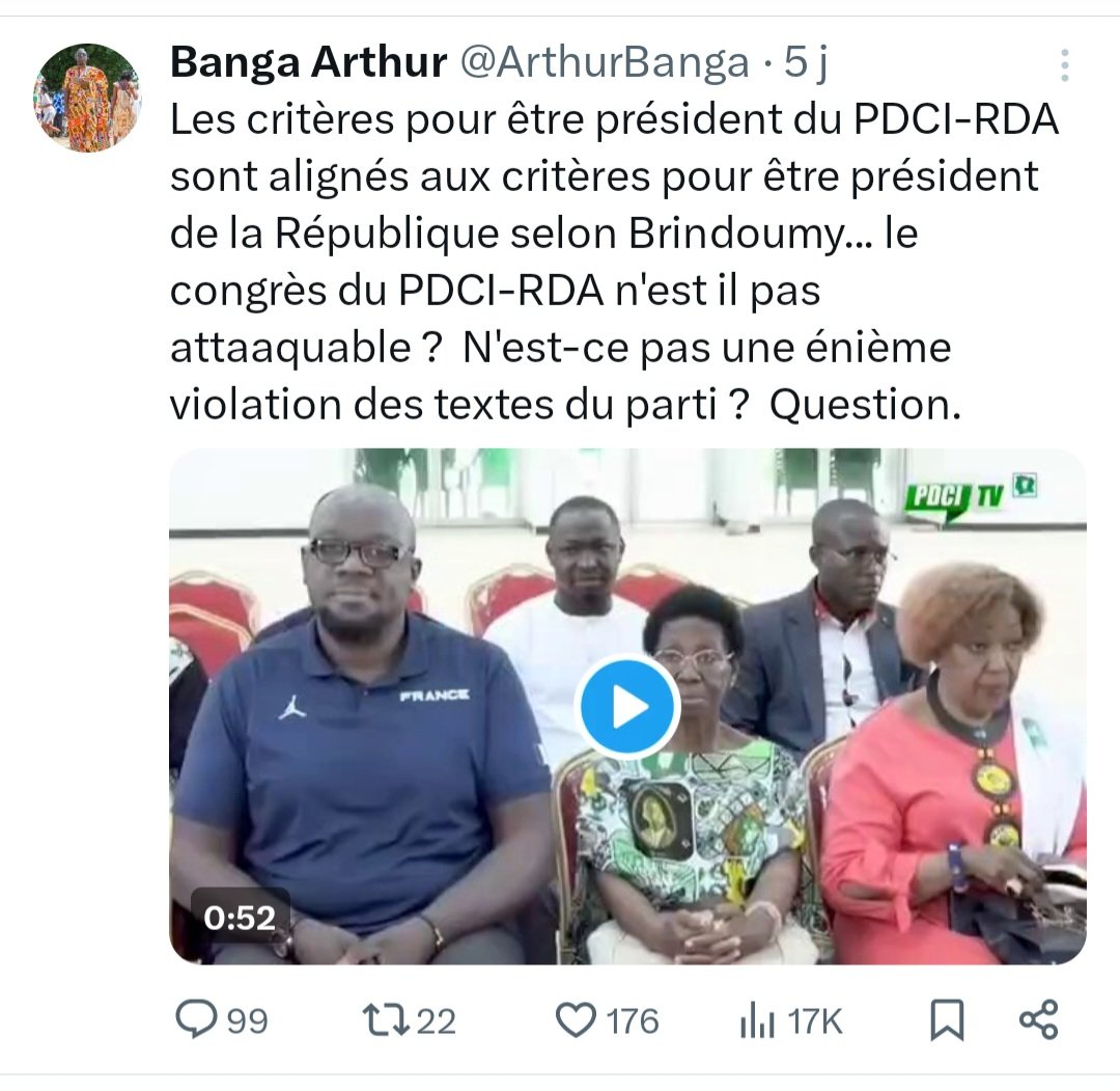 Banga Arthur tweet media