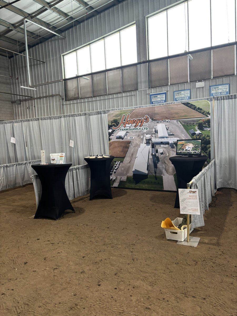 All set up at Midwest Farm Expo!  Come see us at REACH Centre in Clinton tomorrow and Thursday!