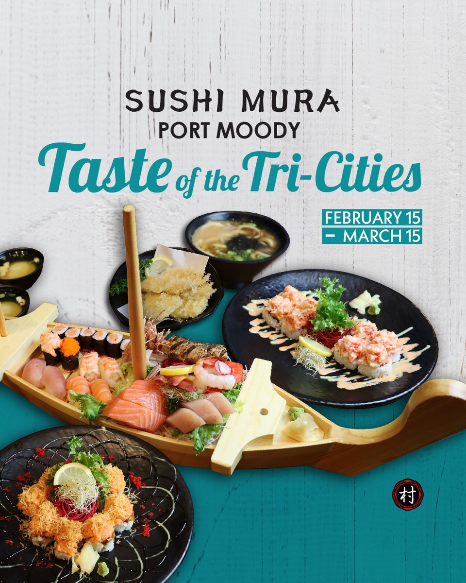 🍣 Taste of the Tri-Cities 2025 is here! From Feb 15 – March 15, enjoy exclusive specials at Sushi Mura Port Moody. Don’t miss their Taste of Love Boat or Taste of Special Roll deals! <a href="/sushimura/">Sumonman Suzz</a>.yvr
#TasteOfTheTriCities #SushiMuraPortMoody #FoodieFinds #SupportLocal #SushiLovers