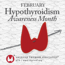 February is #Hypothyroidism Awareness Month. Hypothyroidism is an underactive thyroid gland.

Educate yourself and learn more: ow.ly/H08K50UX8XE 

#HypothyroidismAwarenessMonth #ThyroidEducation