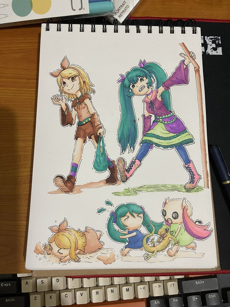 FruitpunchSam39's tweet photo. Update: La Criatura (@pinocchiop) jugando con un pichete.
#HatsuneMiku #HatsuneMikuArt #miku #kagaminerin #VOCALOID #vocaloidfanart #fanart #art #fanart #pinocchioP #doshitechan #aimaina https://t.co/hG9KequJ5g