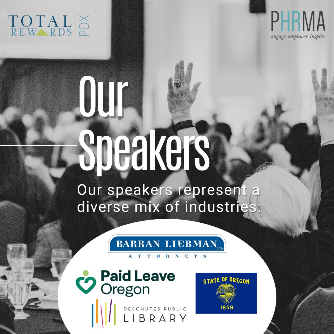 🚨 Happening TOMORROW! Stay ahead of HR legislation with the Total Rewards Legislative Update on Feb. 19! 

📍 Columbia Sportswear | 10 AM - 12 PM
🎟 Use code PHRMA25 for member discount!

🔗 Register now: bit.ly/42n9SuH

#HR #TotalRewards #HRCompliance