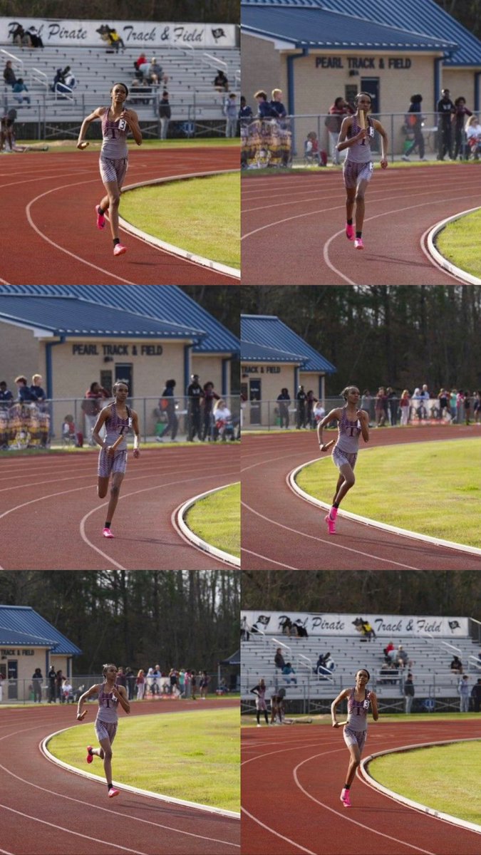 SummerHarkins's tweet photo. Girls 400m High School
Pearl Season Opener | Feb 14, 2025
Secured 1st place in the 3rd heat and 9th overall, achieving a new PR of 1:06.03 Also my first year doing high jump I finished 4th with a 4-10 mark. 🪖🐾 #unfinishedbusiness  #RunByFaith https://t.co/7QDseXsLTv