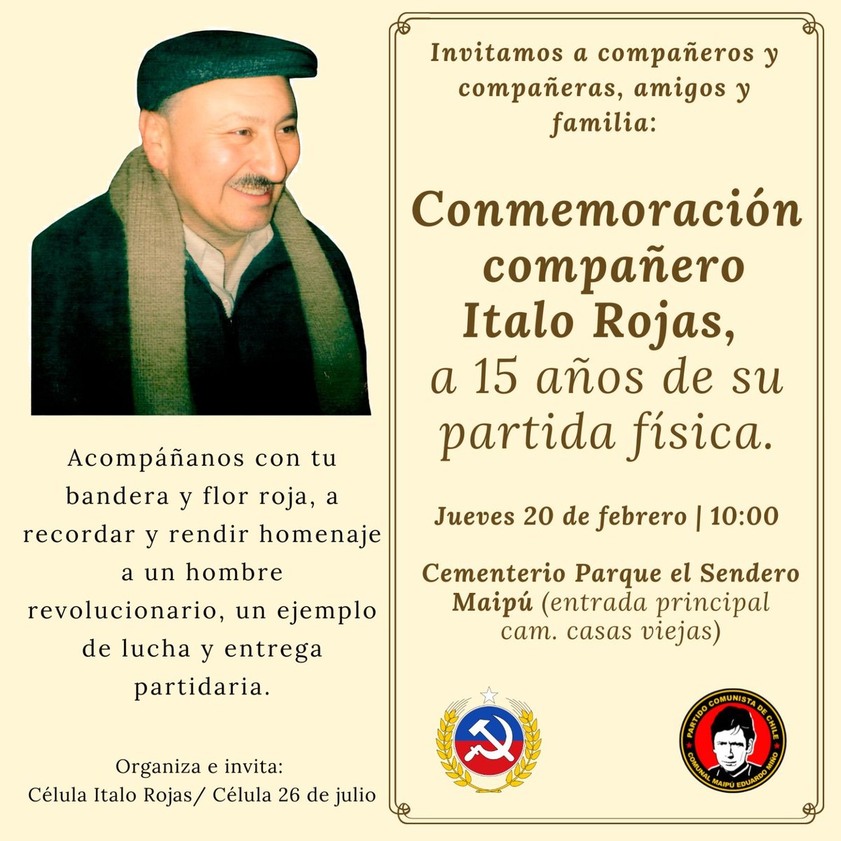 Junto a su compañera estaremos este jueves