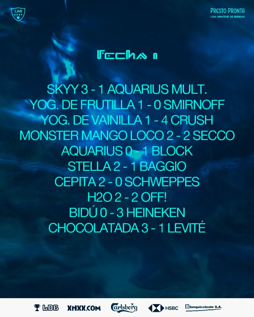 ligaamateurbeb's tweet photo. 🔵 ARRANCÓ EL AMATEUR!

Fecha 1 de la Liga Amateur de Bebidas.

Aprovecho para decir que seguimos buscando CM's, así que si te interesa alguno de estos equipos chiflame y podés serlo https://t.co/pXoELwAxm4