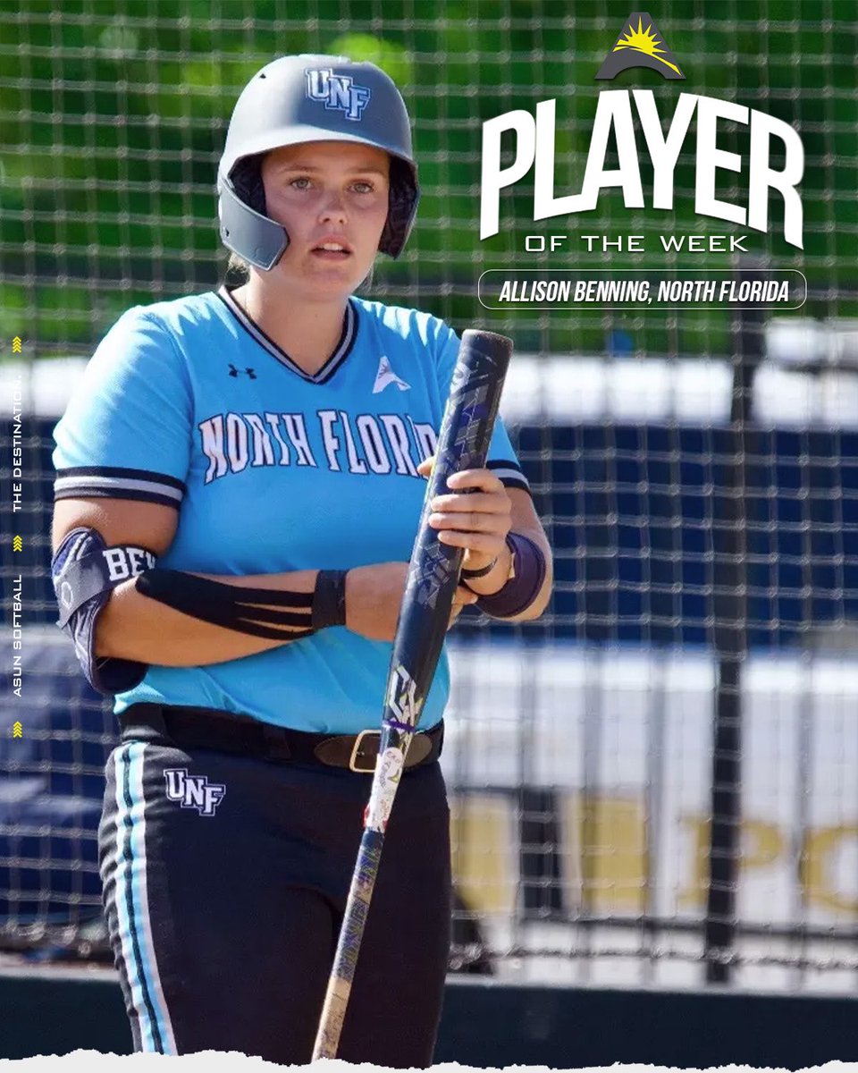 ASUNSports's tweet image. Allison Benning and Macie Hunolt claim this weeks #ASUNSB honors! 🥎👏