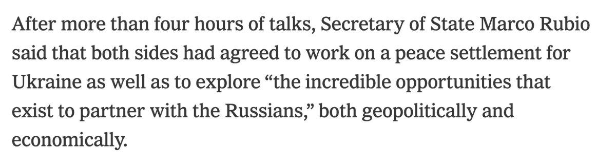 michaeldweiss's tweet photo. Marco Rubio was, up until recently, chairman of the Senate intel committee. As such, he signed a letter addressed to President Biden about the GRU being responsible for attacks on Americans. Now he says there are "incredible opportunities that exist to partner with the Russians [geopolitically and economically]."  https://t.co/4B2oKi9LJY
https://t.co/UQsFfzUsS8