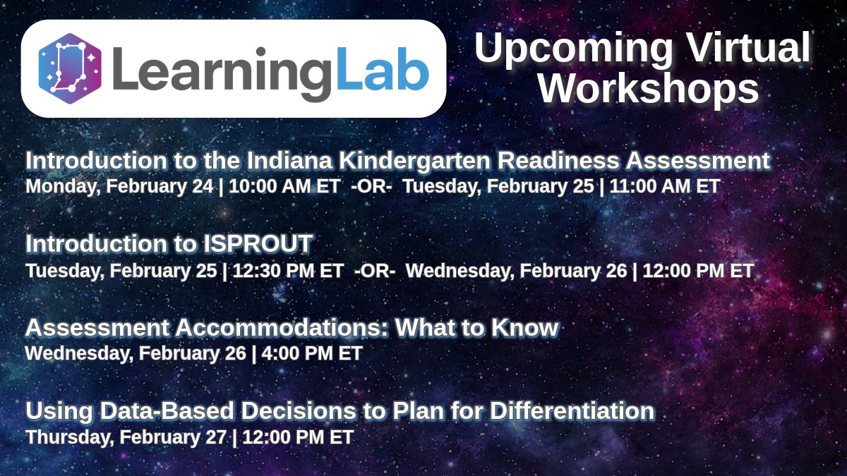 We are finishing up February with a great lineup of virtual workshops.
inlearninglab.com/workshops