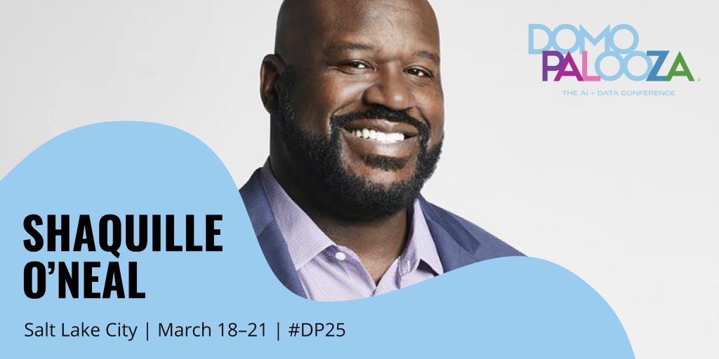 tcbcw's tweet photo. Basketball legend Shaquille O'Neal is making his way to Utah. He'll be taking the stage at THE #AI + Data Conference, #Domopalooza 2025, in Salt Lake City, March 18-21! Don't miss out, and register for #DP25 NOW: https://t.co/TNUIUKIvI1 https://t.co/xRKkoqgiGC