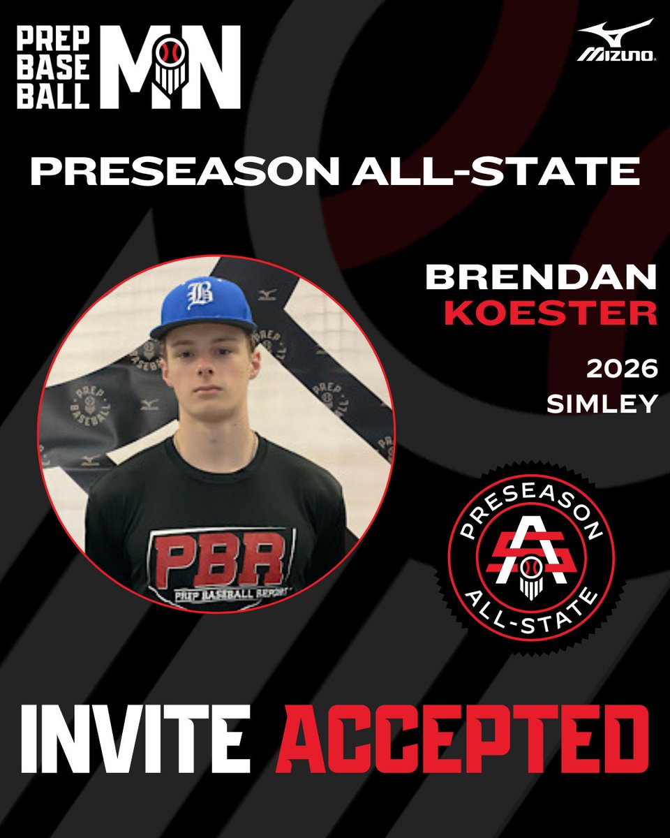 Prep Baseball Minnesota (@prepbaseballmn) on Twitter photo ๐๐๐๐ ๐๐๐๐๐๐๐๐๐ ๐๐๐-๐๐๐๐๐
๐๐ฏ๐ท๐ช๐ต๐ฆ๐ฅ ๐๐ค๐ค๐ฆ๐ฑ๐ต๐ฆ๐ฅ โ
Brendan Koester | <a href="/bkoester8002/">Brendan Koester</a>
โพ RHP/C
๐ 2026
๐ <a href="/SimleyBaseball/">Simley Baseball</a>
#MNPAS2025
๐ค loom.ly/2uNJYcs ๐๐๐๐ ๐๐๐๐๐๐๐๐๐ ๐๐๐-๐๐๐๐๐
๐๐ฏ๐ท๐ช๐ต๐ฆ๐ฅ ๐๐ค๐ค๐ฆ๐ฑ๐ต๐ฆ๐ฅ โ
Brendan Koester | <a href="/bkoester8002/">Brendan Koester</a>
โพ RHP/C
๐ 2026
๐ <a href="/SimleyBaseball/">Simley Baseball</a>
#MNPAS2025
๐ค loom.ly/2uNJYcs